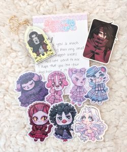 purchases from Etsy artist Shimmering Willow