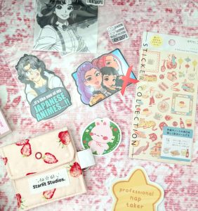 stuff I bought at Miao restaurant and Kinokuniya