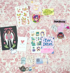 purchases from Chocoberry art market