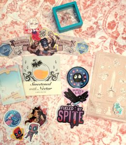 stuff I got from the DnD cupsleeve event