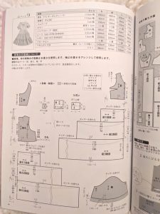 example sewing diagram in Misako Aoki's sewing mook