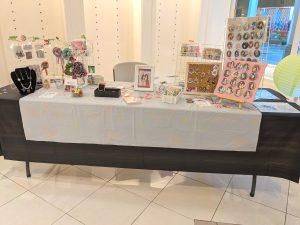 photo of my table at the Animeuwu Mid-Autumn Lantern Festival