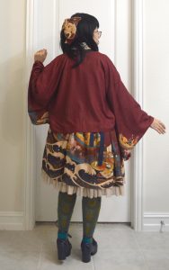 backview of my wa-lolita coord from CEL