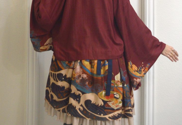 backview of my wa-lolita coord from CEL