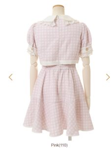 Liz Lisa layered jacket one piece dress back view