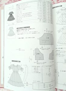 Misako Aoko Sewing Book volume 2 - photograph of materials and design for a one piece dress