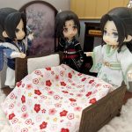 Scum Villain nendoroid dolls, the Liu Qingge (left) was a hand-modded doll