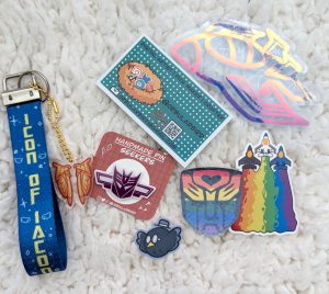 Transformers merch from Orbular Bird on Etsy